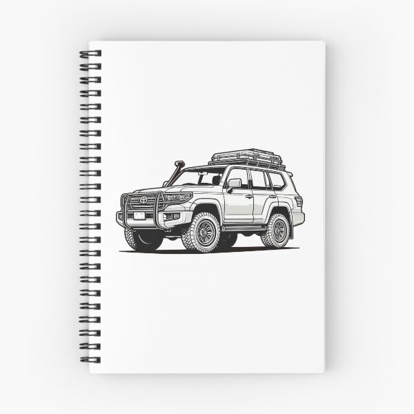 Item preview, Toyota Landcruiser Line Drawing designed and sold by Slammed Sketches.