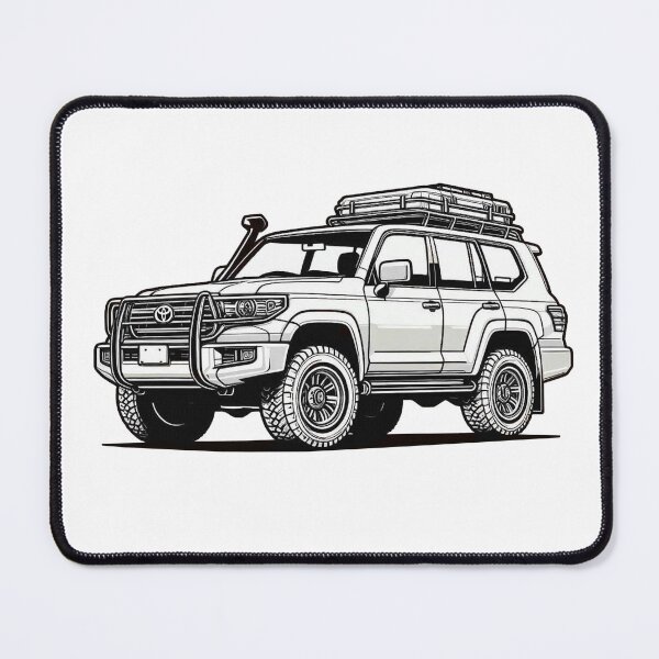 Item preview, Toyota Landcruiser Line Drawing designed and sold by Slammed Sketches.