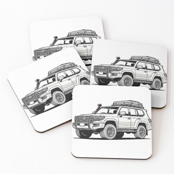 Item preview, Toyota Landcruiser Line Drawing designed and sold by Slammed Sketches.