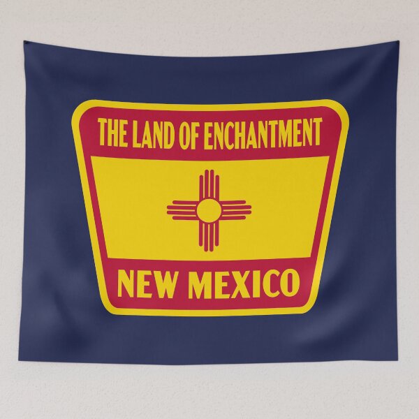 Item preview, The Land of Enchantment New Mexico Retro Flag Badge designed and sold by deadmansupplyco.