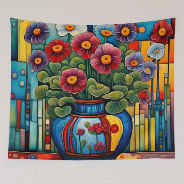 Item preview, Primulas in vase designed and sold by George Hutton Hunter.