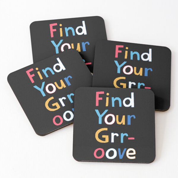 Item preview, Find Your Groove Colorful Typography by Artist Carla Daly designed and sold by Carla Daly.