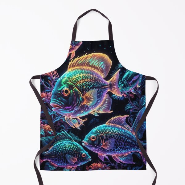Item preview, Glowing fish in the darkness of the ocean designed and sold by CreativPurpose.