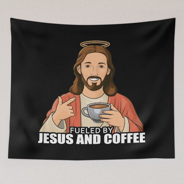 Item preview, Fueled by Jesus and coffee run on coffee designed and sold by Szkicerka.