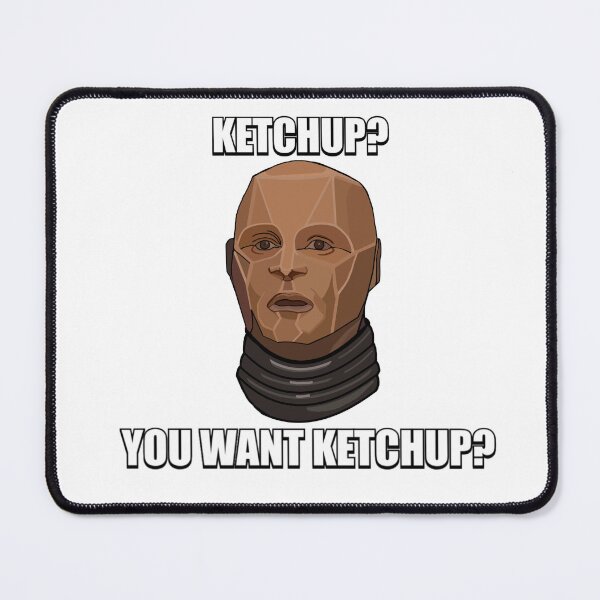 Item preview, Kryten Reddwarf ketchup meme  designed and sold by Skeletal-Panda.