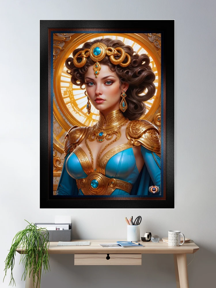 Exquisite Fantasy Portrait of Imperial Highness Brellia Captivating AI Concept Art by Xzendor7 Room Decor Poster Art Print Portrait 
