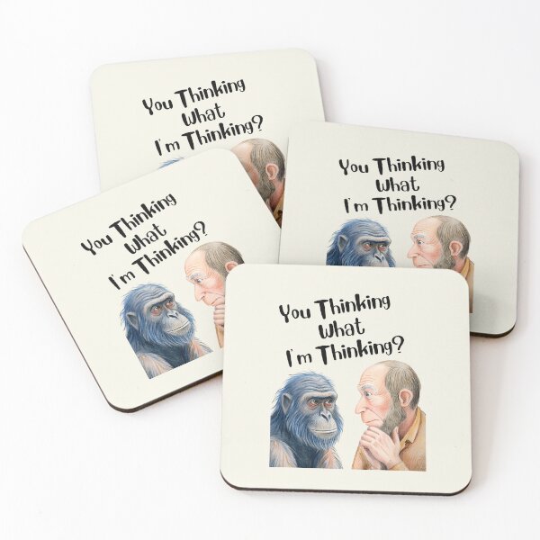 Item preview, Mind Games - Ape vs. Man designed and sold by MugsAndDuds.