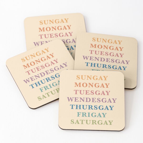 Item preview, LGBTQ Week Days designed and sold by SavannahLilyDesigns.