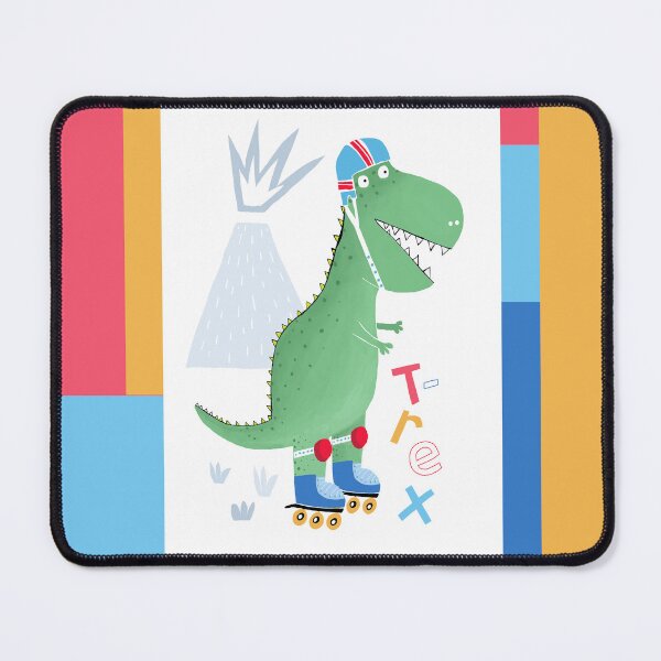 Item preview, Funny Roller Blading T-Rex with Colorful Text by Children's Artist Carla Daly designed and sold by Carla Daly.