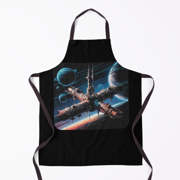 Item preview, Space Station flying around the planet Earth designed and sold by desinganddecor.