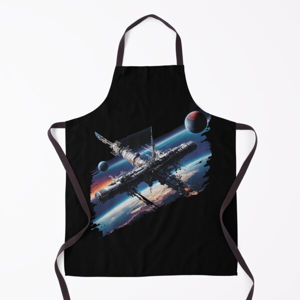 Item preview, Space Station flying around the planet Earth designed and sold by desinganddecor.