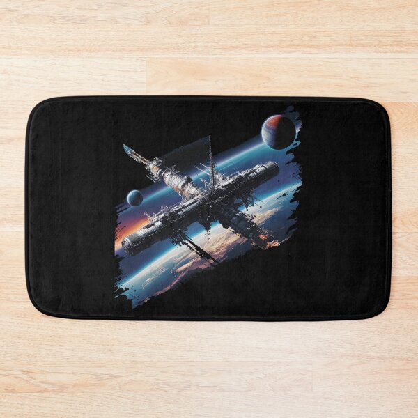 Item preview, Space Station flying around the planet Earth designed and sold by desinganddecor.
