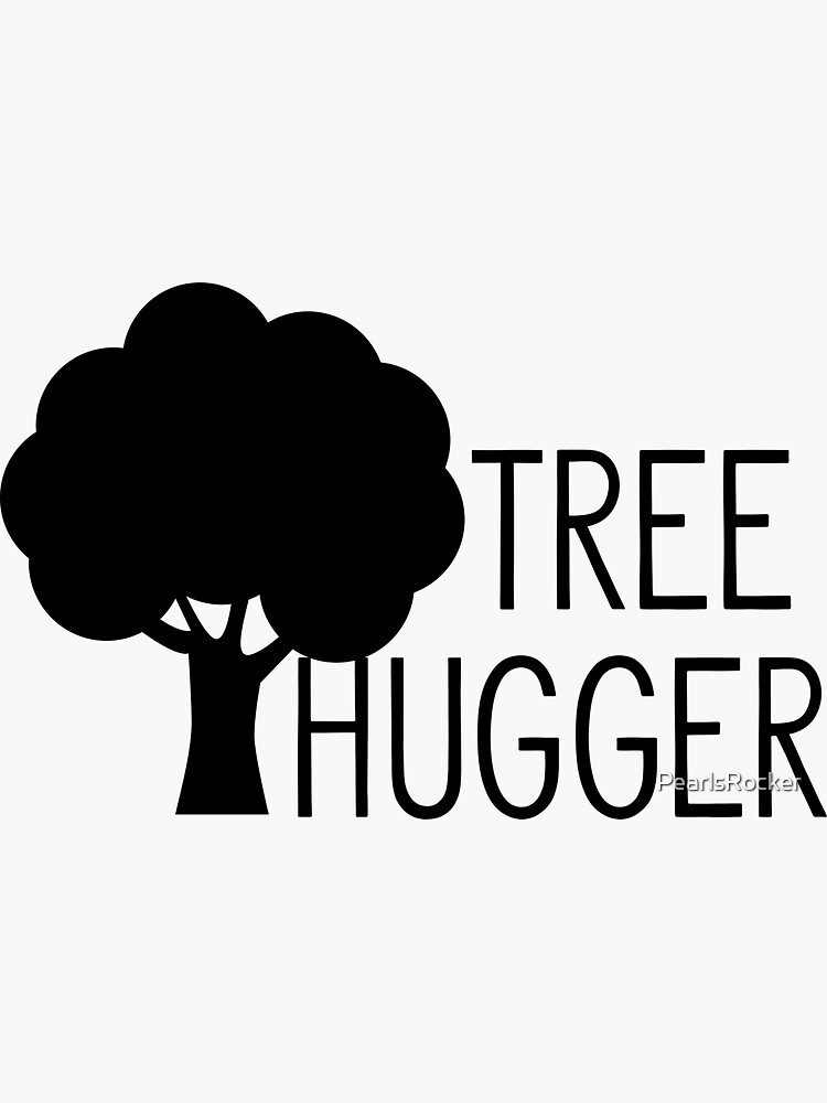 "Tree Hugger Vegan Animal Rights" Sticker for Sale by PearlsRocker