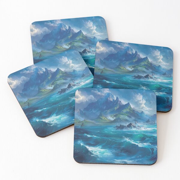 Item preview, Fantasy Ocean Landscape designed and sold by Lumaria Designs.