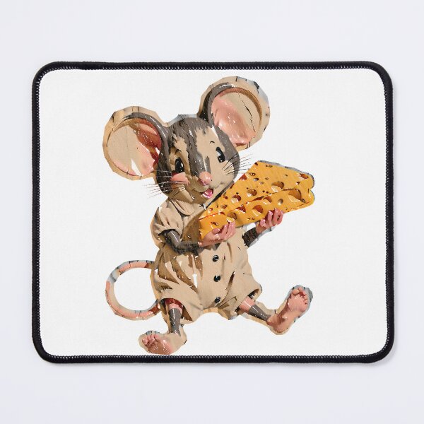 Item preview, Cute Retro Mouse with Cheese Scrapbook Design designed and sold by LarkaArt.