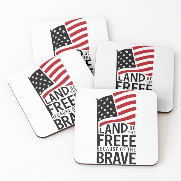 Item preview, ''Land of the Free Because of the Brave'' United States Independence Day Proud to Be American T-Shirt  designed and sold by Witty Shirts.