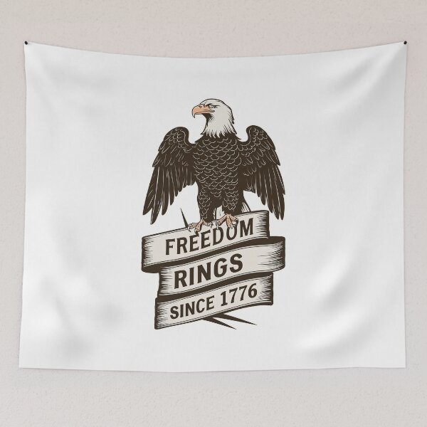 Item preview, ''Freedom Rings - Since 1776'' United States Independence Day Proud to Be American T-Shirt  designed and sold by Witty Shirts.