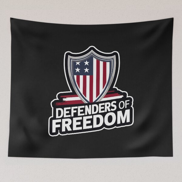 Item preview, ''Defenders of Freedom'' United States Independence Day Proud to Be American T-Shirt  designed and sold by Witty Shirts.