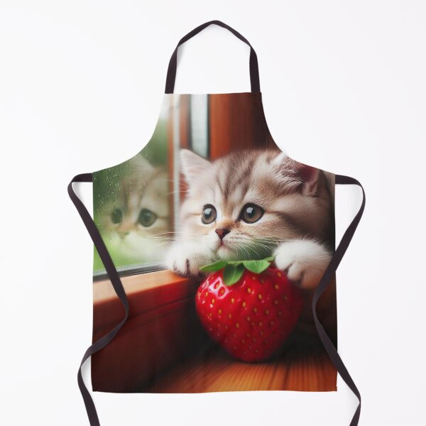 Item preview, Strawberry Cat designed and sold by Myra365Art.