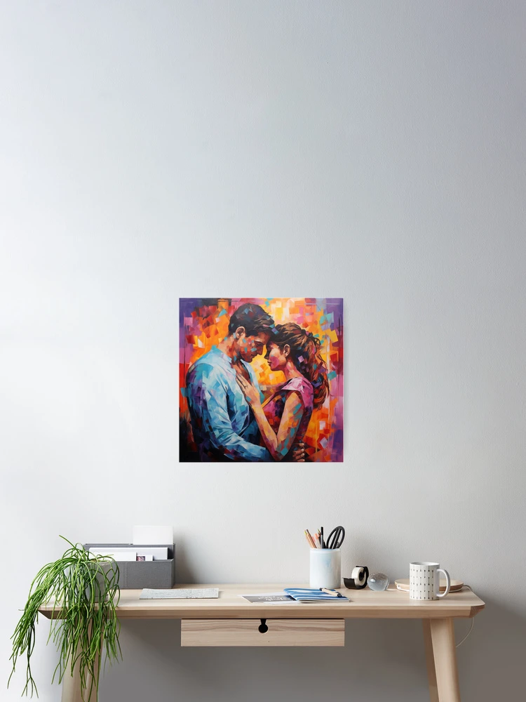 Thumbnail 2 of 3, Poster, Abstract Couple designed and sold by Rtymer.