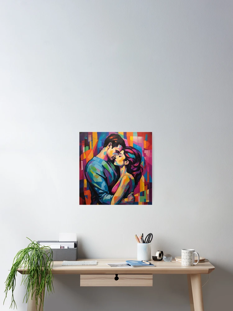 Thumbnail 2 of 3, Poster, Abstract Couple designed and sold by Rtymer.