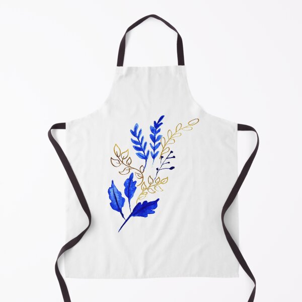Item preview, Gold Foil and Dark Blue Leaves designed and sold by Aithlin123.