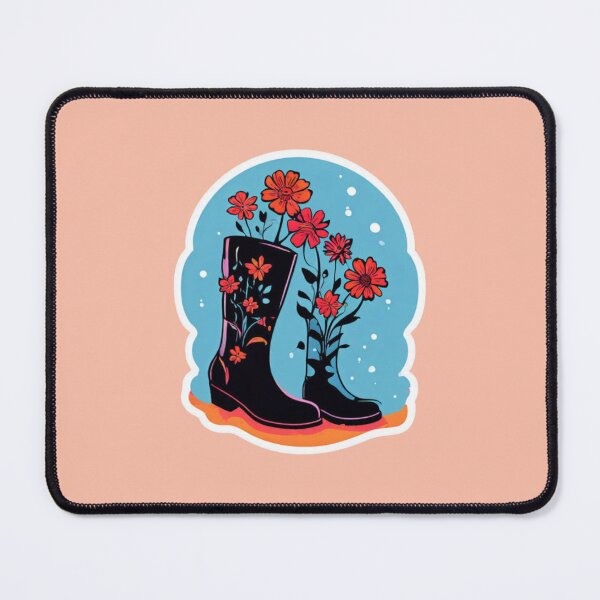Item preview, Boots growing flowers designed and sold by Planetporridge.
