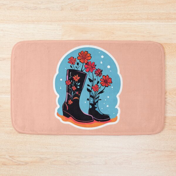 Item preview, Boots growing flowers designed and sold by Planetporridge.