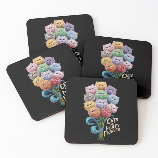 Item preview, cats are fluffy flowers designed and sold by 123ks.