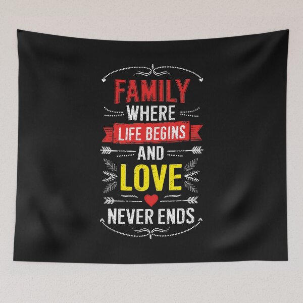 Item preview, Family Where Life Begins and Love Never Ends designed and sold by SerhiiArt.