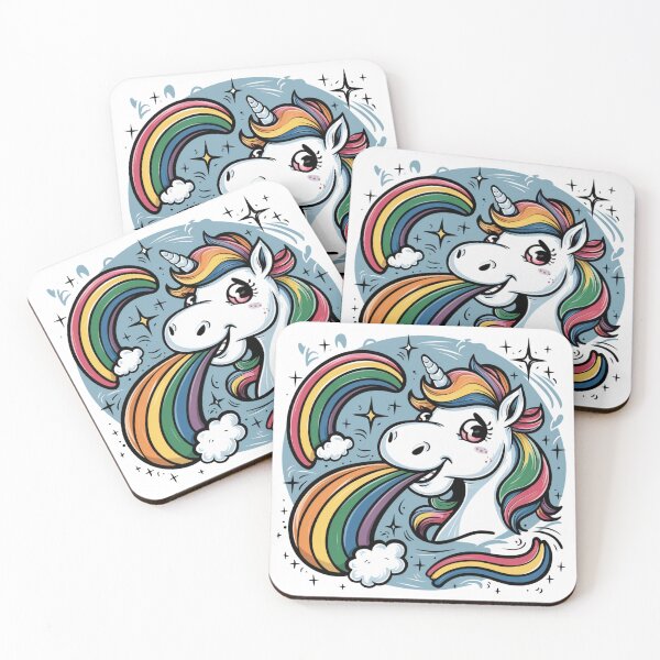 Item preview, Unicorn burping rainbow  designed and sold by Ajax90.