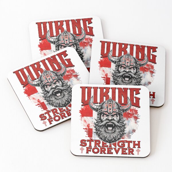 Item preview, Viking Legacy: Danish Strength Forever in Red and White designed and sold by Place-Heritages.