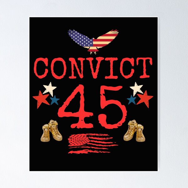 Item preview, Convict 45 Save Democracy Political Design designed and sold by EarthArtDesigns.