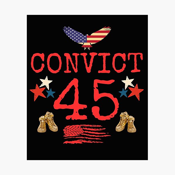 Item preview, Convict 45 Save Democracy Political Design designed and sold by EarthArtDesigns.