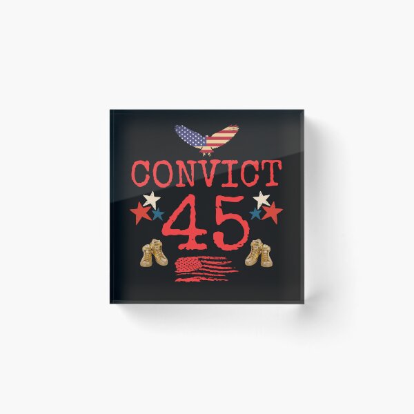 Item preview, Convict 45 Save Democracy Political Design designed and sold by EarthArtDesigns.