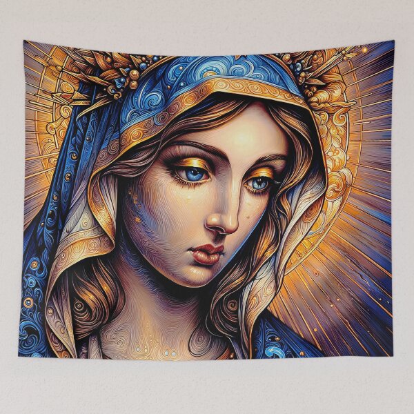 Item preview, The precious face of the holy Mother Mary  designed and sold by PixelCraftDSG.