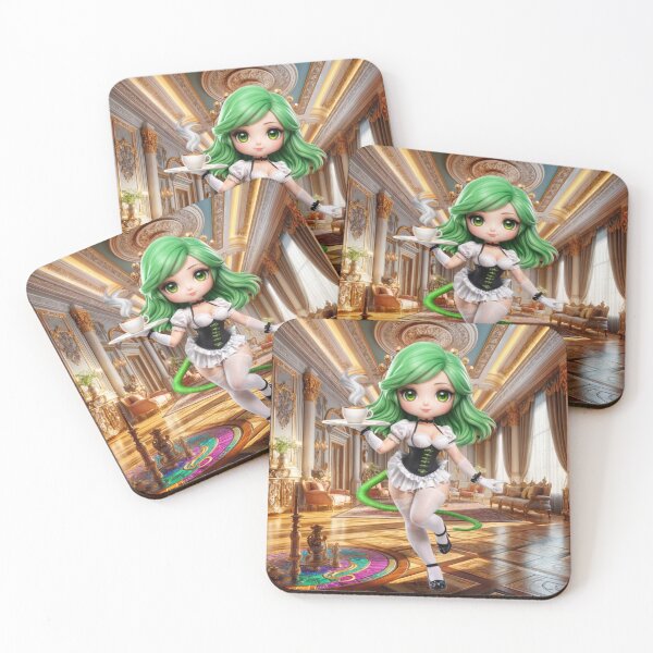 Item preview, Furry Maids Chibi Camaleoa Verde Hin designed and sold by CHIBI_POPZ.