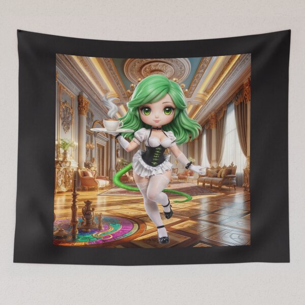 Item preview, Furry Maids Chibi Camaleoa Verde Hin designed and sold by CHIBI_POPZ.
