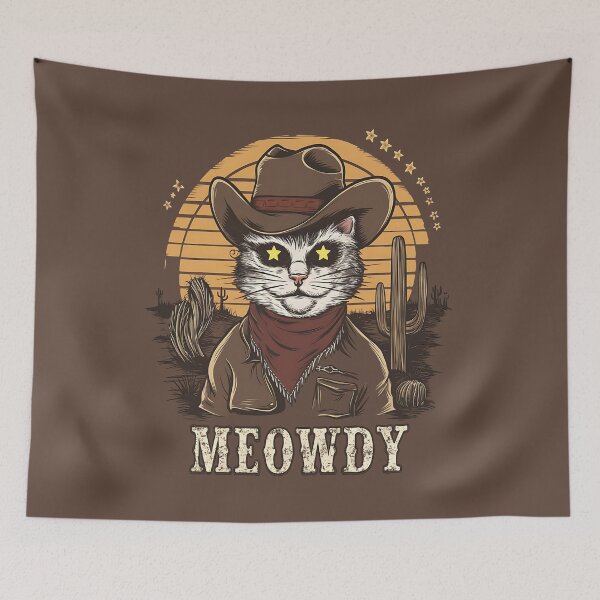 Item preview, Meowdy cowboy designed and sold by JansenGS.