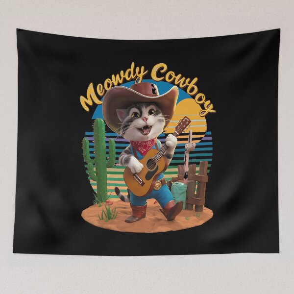 Item preview, Meowdy cowboy designed and sold by JansenGS.