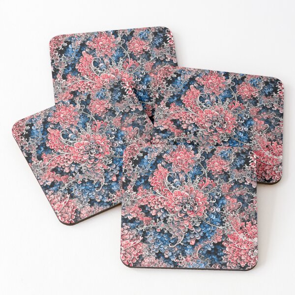 Item preview, Fractal Flowers in Double Red designed and sold by DD Design.