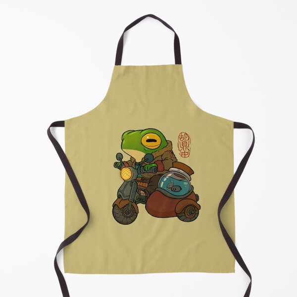 Item preview, road trip motorcycle frog artwork asian style designed and sold by DingHuArt.