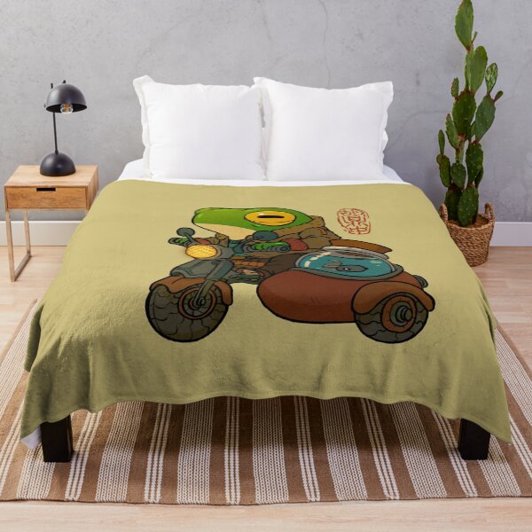 Item preview, road trip motorcycle frog artwork asian style designed and sold by DingHuArt.