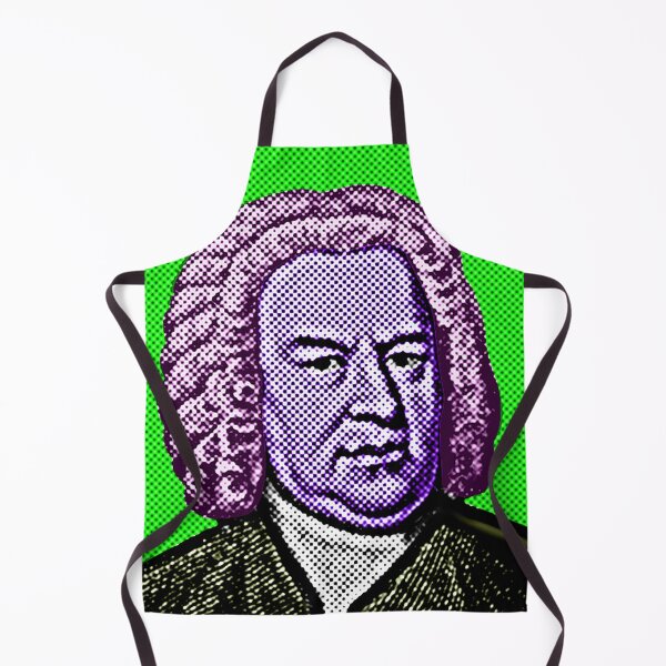 Item preview, Johannes Sebastian Bach Pop Art Portrait in Green Background designed and sold by OnlyPopArt.