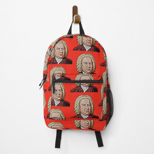 Item preview, Johannes Sebastian Bach Pop Art Portrait in Red Background designed and sold by OnlyPopArt.