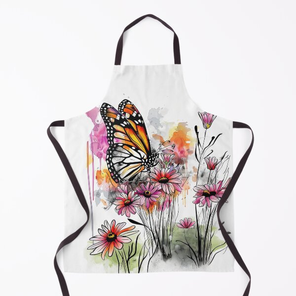 Item preview, Colorful Monarch Butterfly with Flowers designed and sold by MaryFiore.