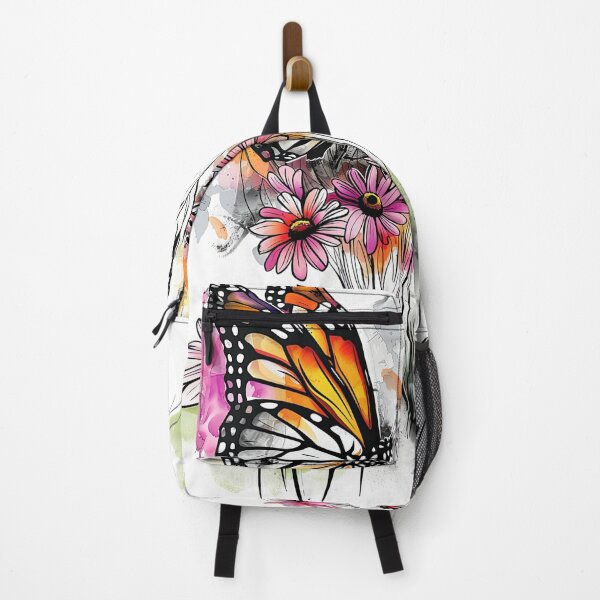 Item preview, Colorful Monarch Butterfly with Flowers designed and sold by MaryFiore.