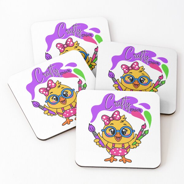 Item preview, 'Crafty Chick'_A cute, creative chick designed and sold by CraftyLingoClub.