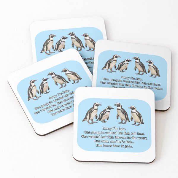 Item preview, Penguin Keeper Funny “Sorry I’m Late” designed and sold by IvyWolfArt.