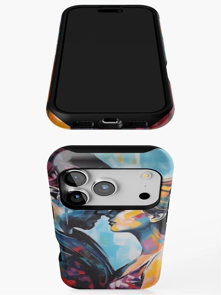 Thumbnail 3 of 4, iPhone Case, Abstract Couple designed and sold by Rtymer.